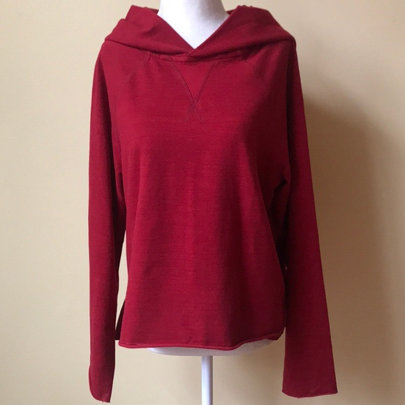 lululemon athletica Tops - Lululemon Cranberry Red Pull Me Over Hoodie